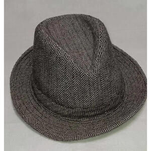 Magid Hats Fedora Grey And Black Stripes 100% Polyester